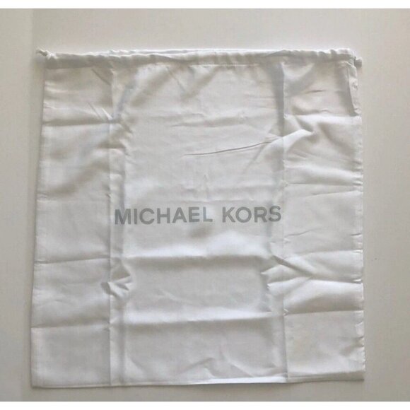 Michael Kors Dust Bag White Drawstring Handbag Cover Storage LRG 18" x 18" - Picture 3 of 7